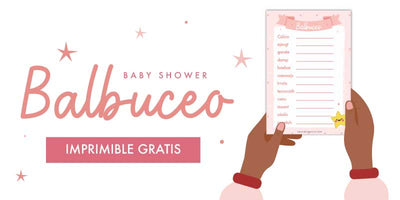 Balbuceo | Juego gratis para baby shower | En color rosa