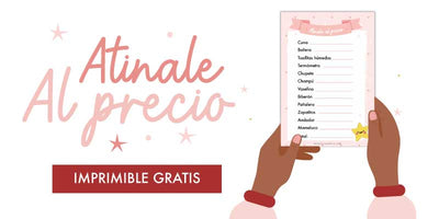 Atínale al precio - Juego gratis para baby shower en rosado