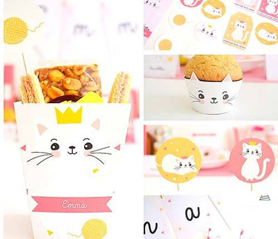 Temática Gatita para fiestas de cumpleaños (imprimibles)