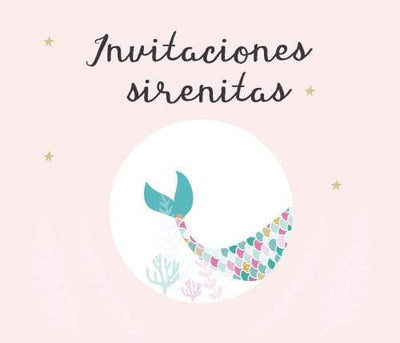 Invitaciones para Primer Añito - Sirenas