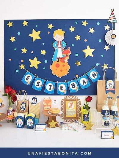 El principito, decoración para fiestas de cumpleaños