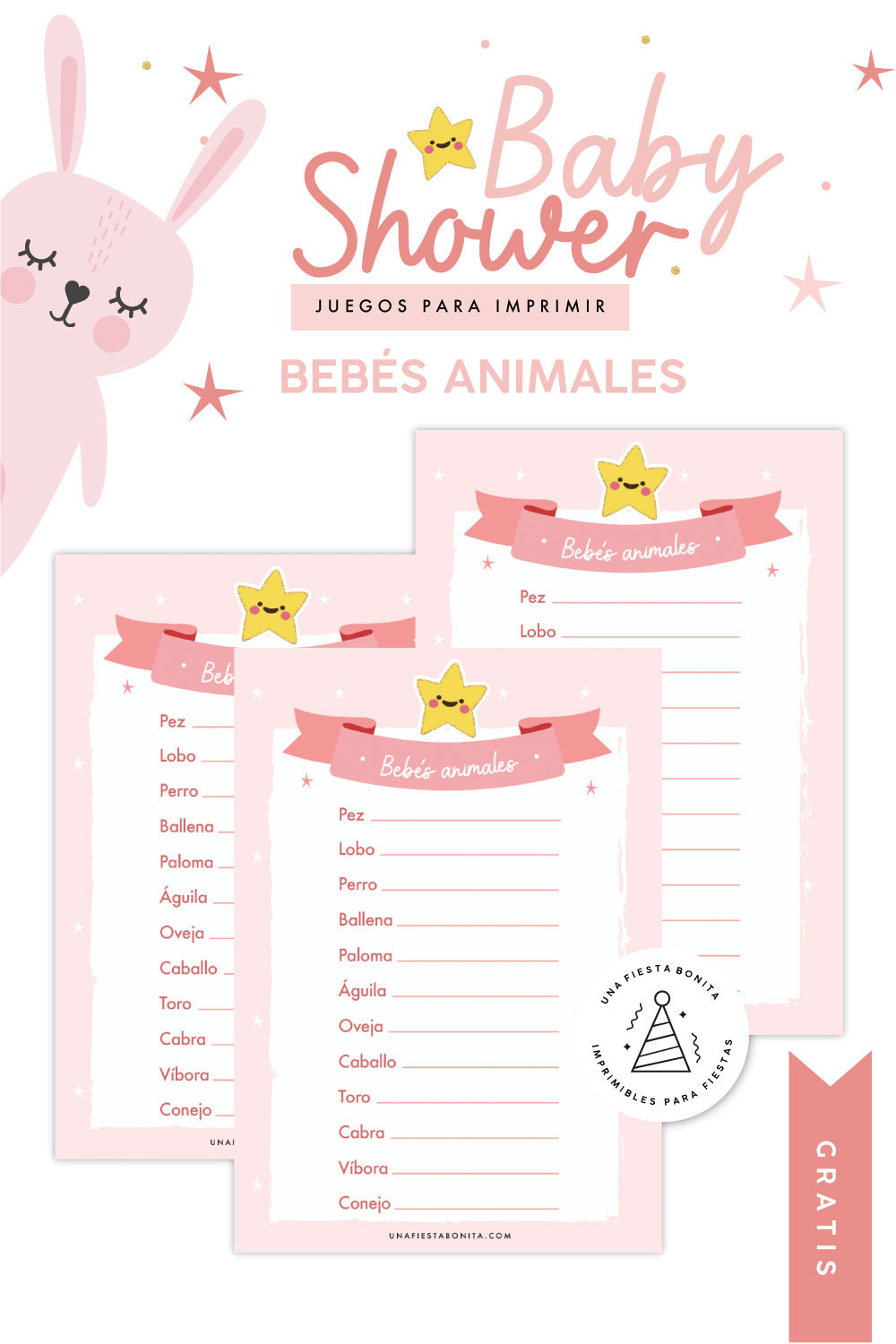 Programas De Baby Shower Para Imprimir 600x600