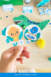 Kit Imprimible para Fiestas de Dinosaurios