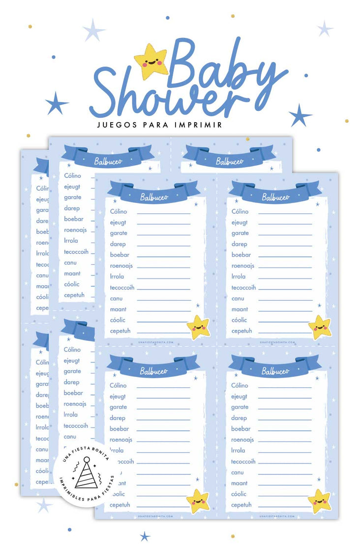 Balbuceo - Juego para baby shower gratis