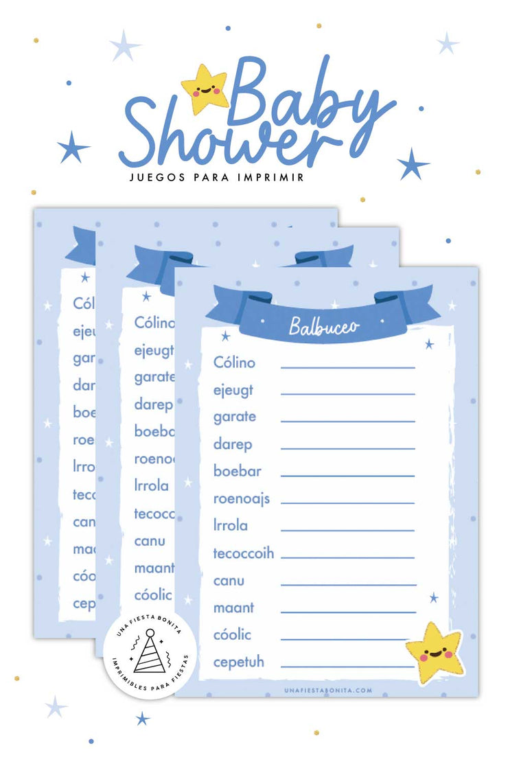 Balbuceo - Juego para baby shower gratis