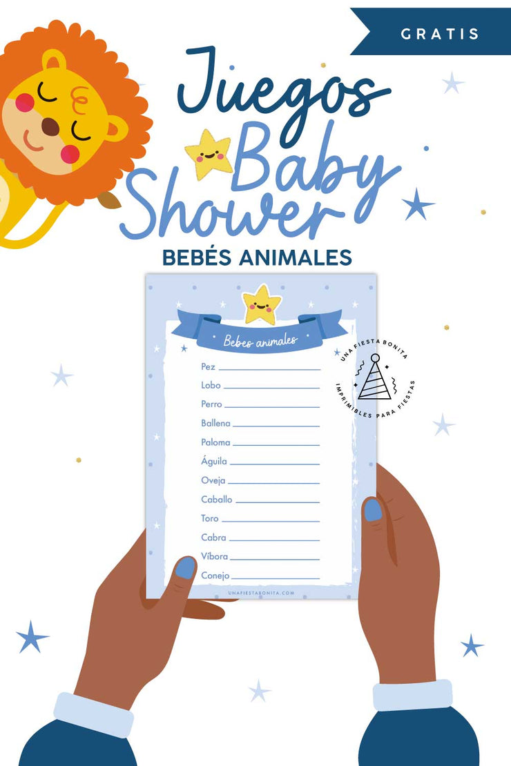 Juego 'Bebés Animales': Un Toque de Diversión para tu Baby Shower Gratis