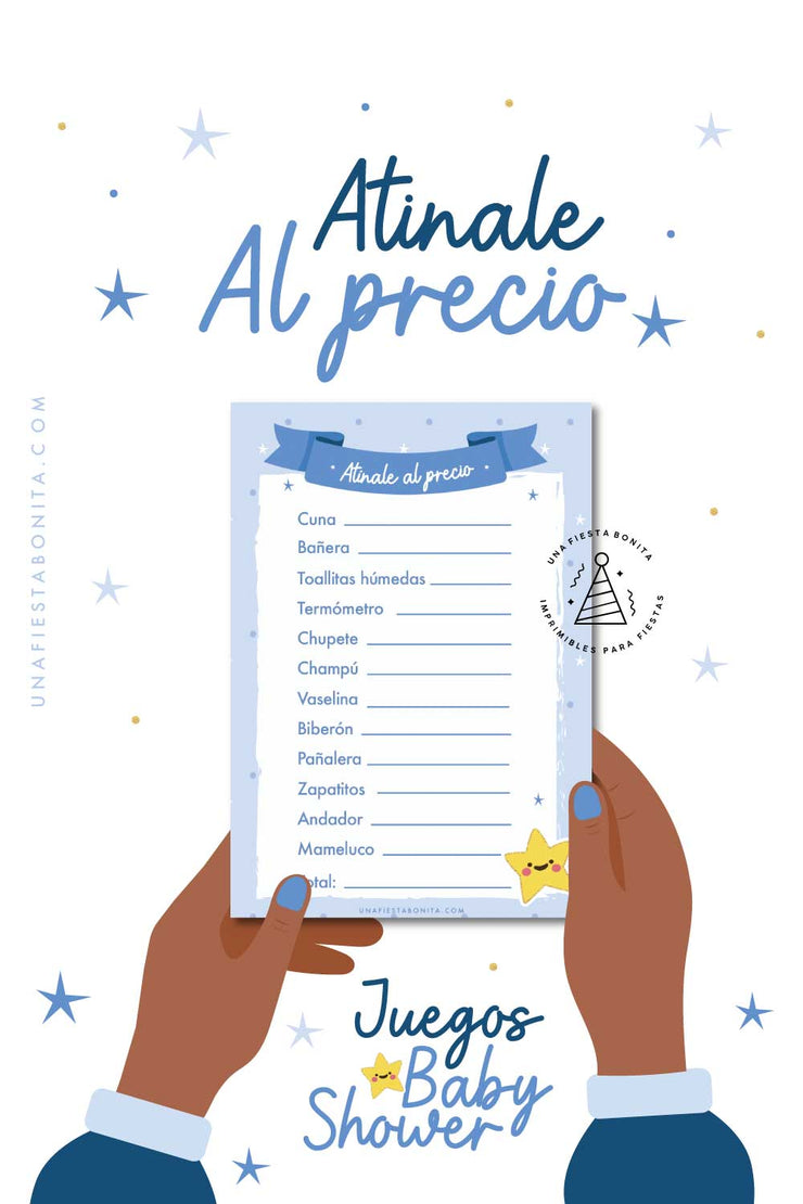 Atínale al precio - Juego gratis para Baby Shower