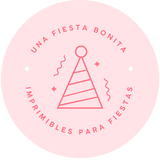 Una fiesta bonita kits de fiesta para imprimir y decorar fiestas de cumpleaños. Archivos digitales