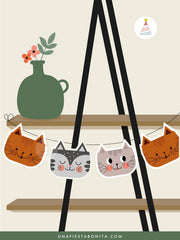 Guirnalda para decorar cumpleaños tema Gatitos