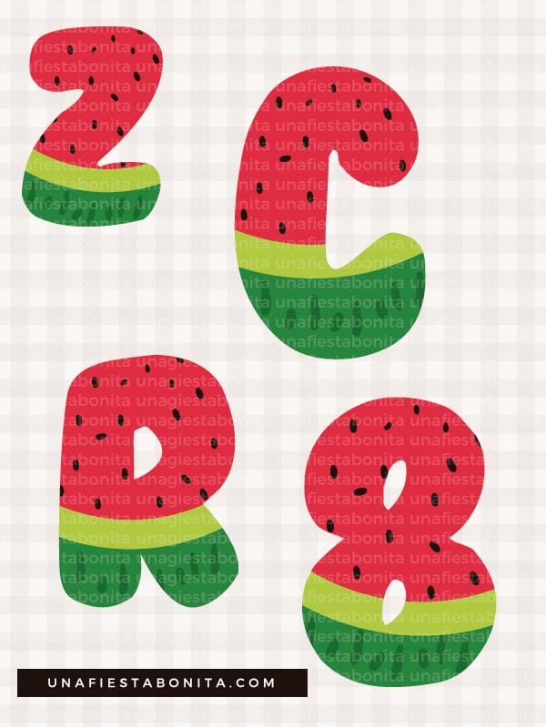 abecedarios sandia scrap