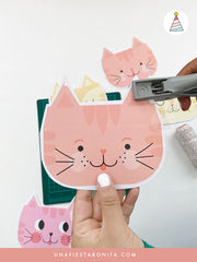 Banner para decorar cumpleaños tema Gatitos