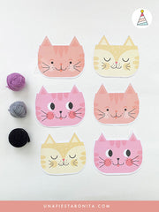 Banner para decorar cumpleaños tema Gatitos