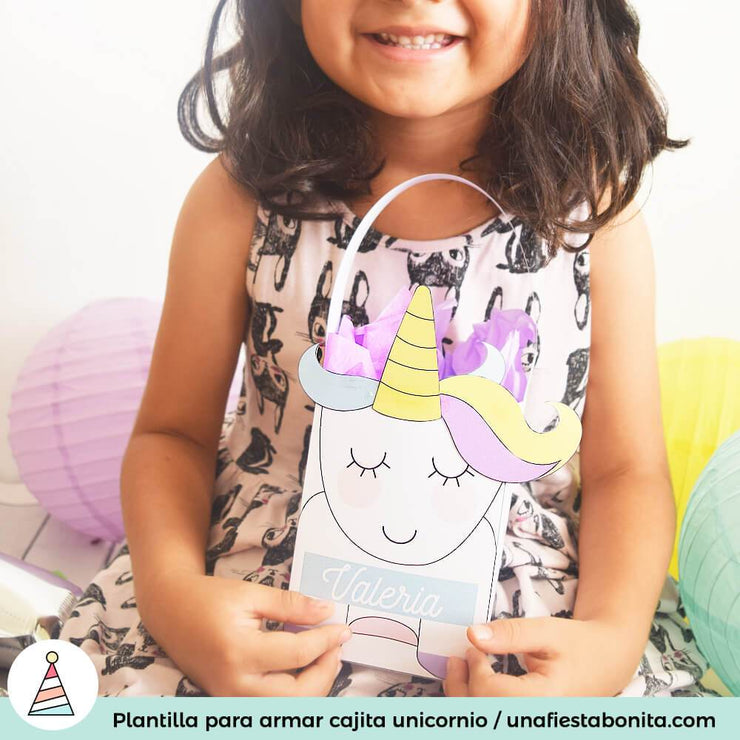 Cajitas para imprimir Unicornio Mágico