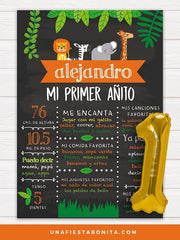Pizarra (chalkboard) Primer Añito safari