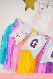 Kit imprimible para fiestas - Temática Conejita
