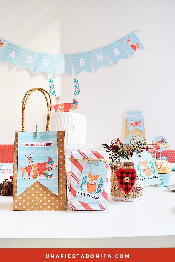 Kit imprimible para decoración de navidad