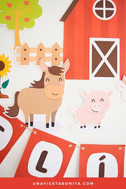 animalitos para la granja cumpleaños