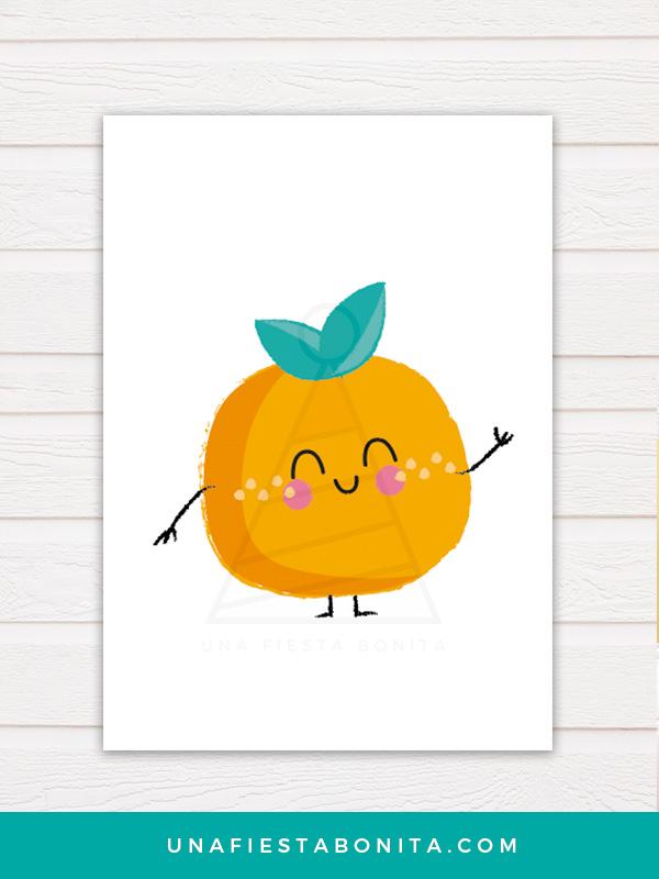 Láminas decorativas de frutas