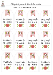 Etiquetas para el día de la Madre