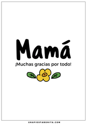 Imprimibles día de la madre