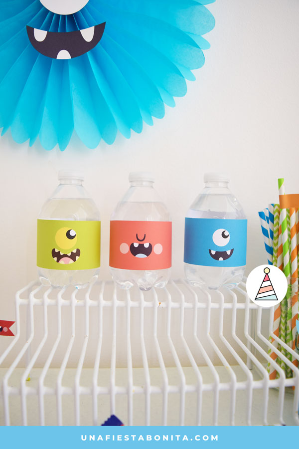 Kit imprimible para fiestas tema monstruos