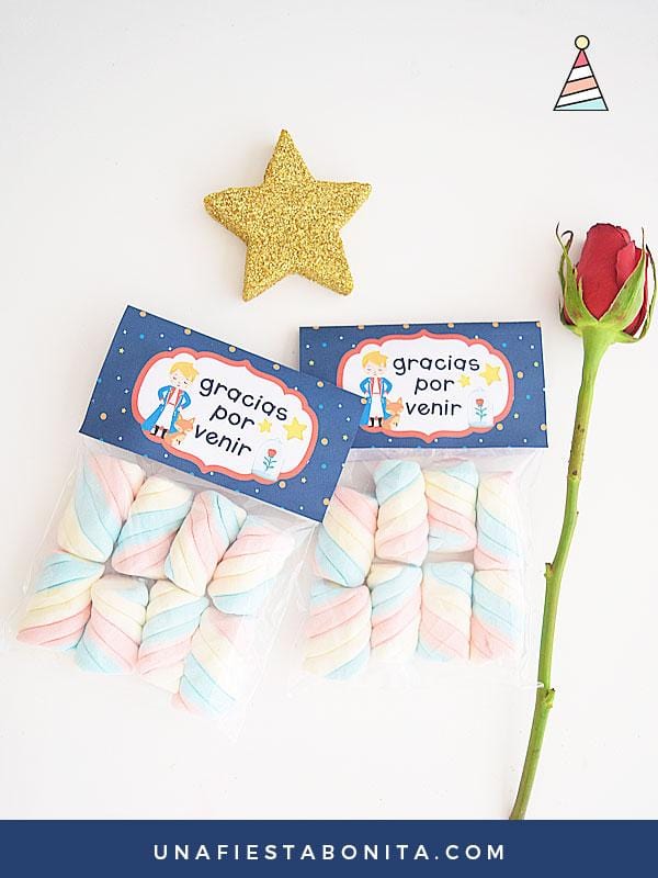 Kit imprimible para fiestas temáticas El Principito