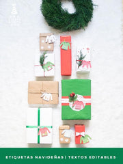 Etiquetas Navideñas con diseño de Suéter