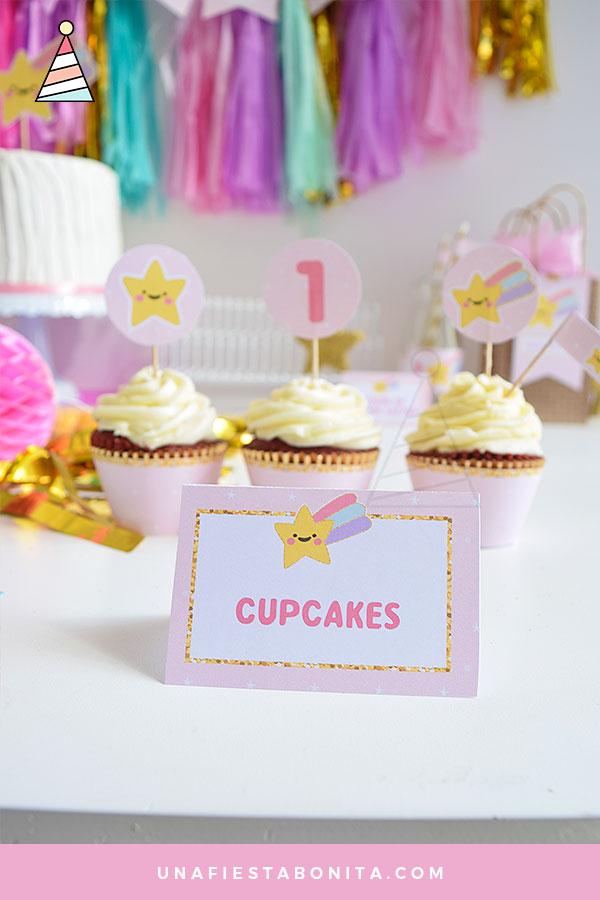 decoracion para primer añito tematica estrellitas