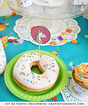Kit imprimible Unicornio de colores