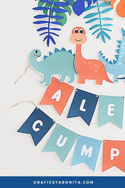 dinosaurios guirnalda para imprimir