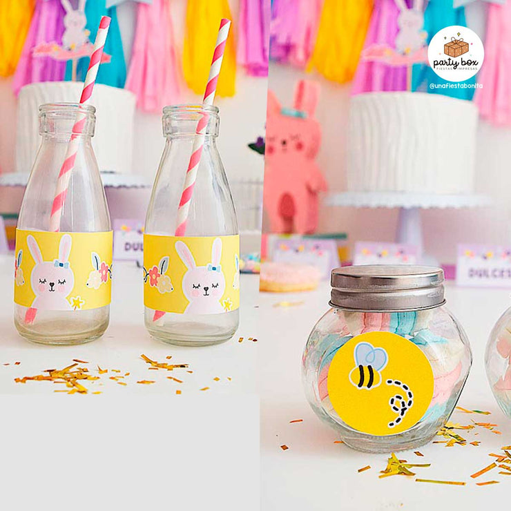 Conejita decoraciones para fiestas temáticas