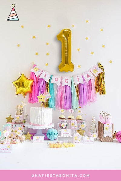 Mi primer añito, kits de fiesta para imprimir