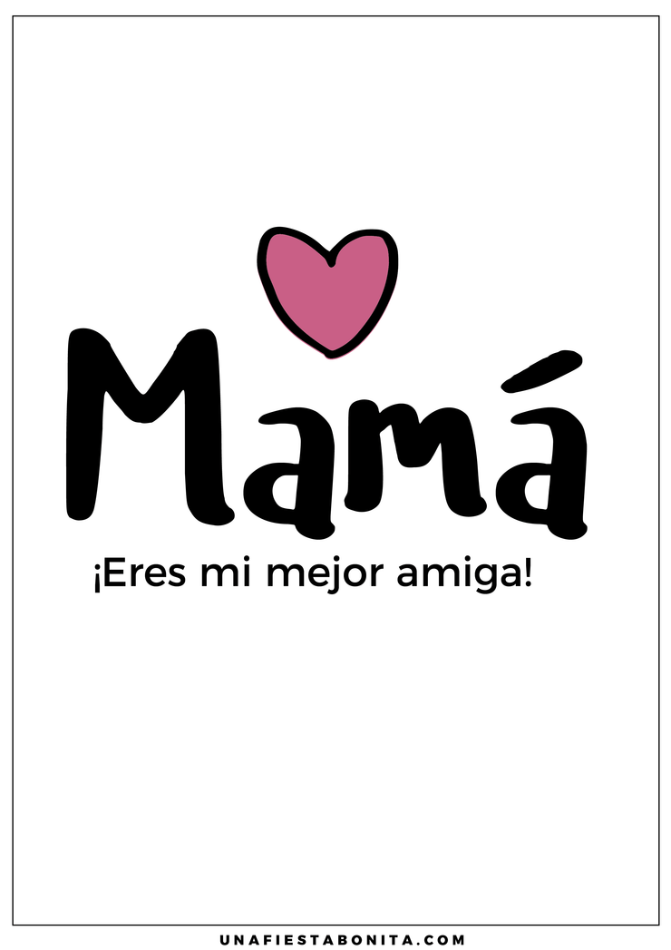 Imprimibles día de la madre