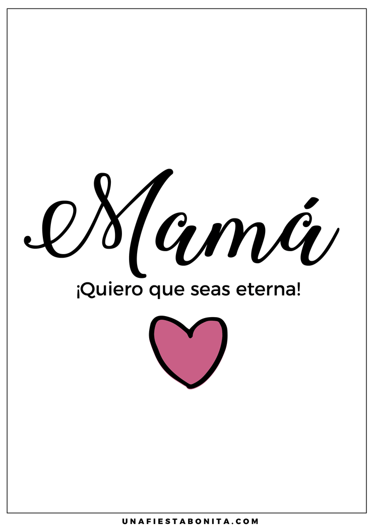 Imprimibles día de la madre