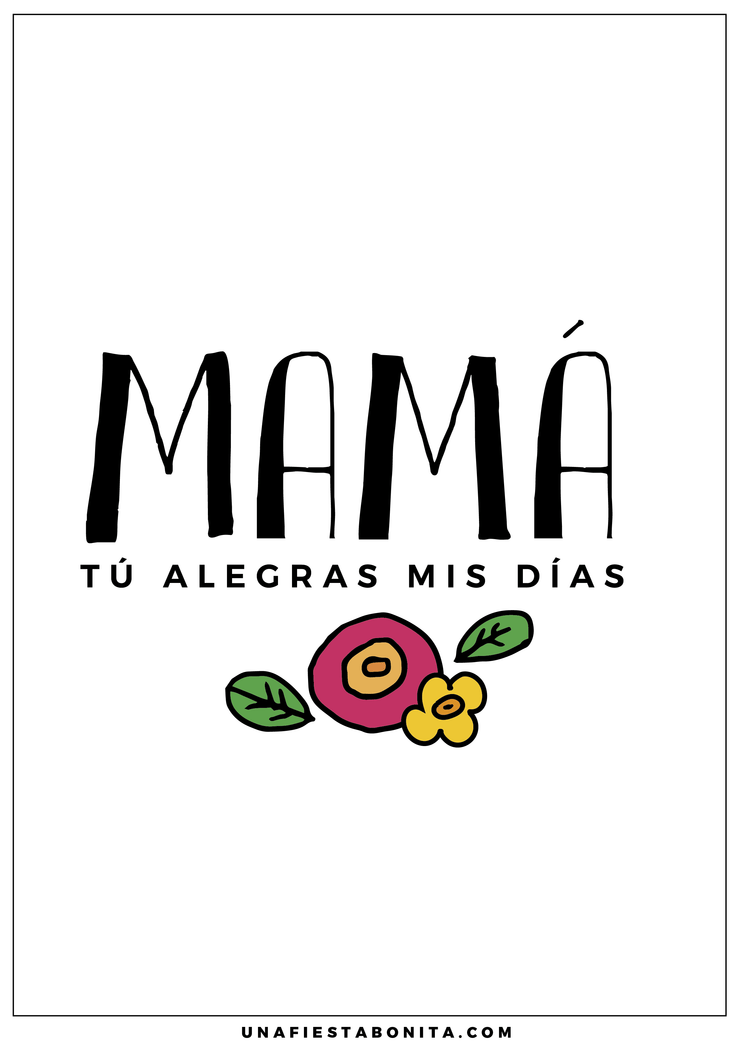 Imprimibles día de la madre