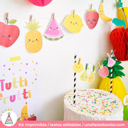 Kit imprimible Tutti Frutti