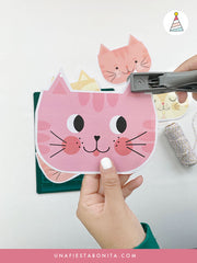 Banner para decorar cumpleaños tema Gatitos