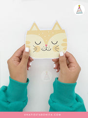 Banner para decorar cumpleaños tema Gatitos
