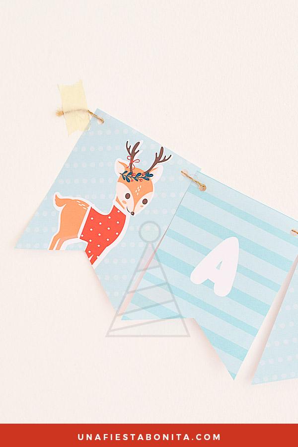 Kit imprimible para decoración de navidad