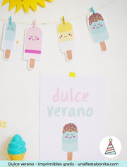 Kit imprimible Helados