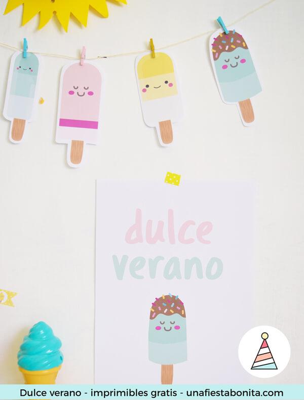 Kit imprimible Helados