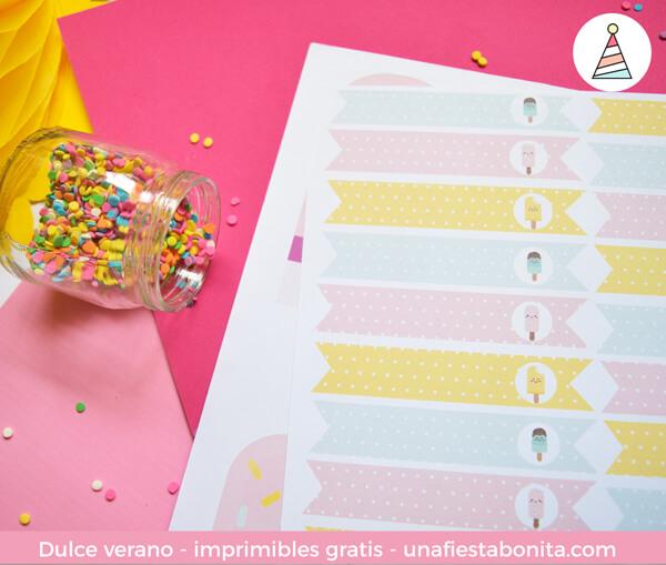 Kit imprimible Helados