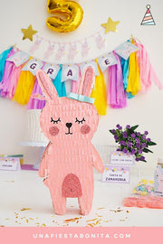Kit imprimible para fiestas - Temática Conejita