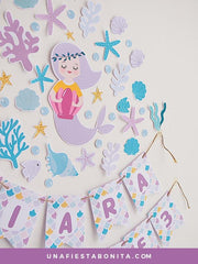 guirnalda decoracion fiestas sirena