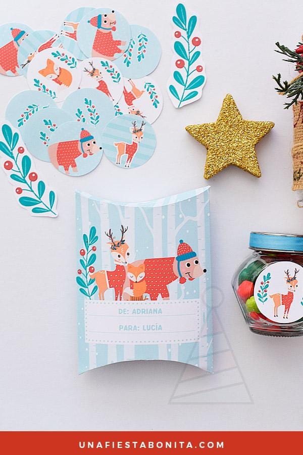 Kit imprimible para decoración de navidad