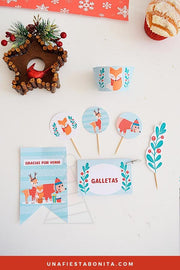 Kit imprimible para decoración de navidad