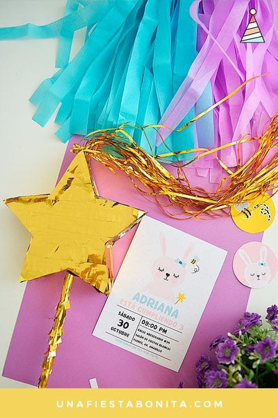 tarjetas de invitación conejita