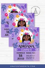Invitación Isabela de Encanto para imprimir