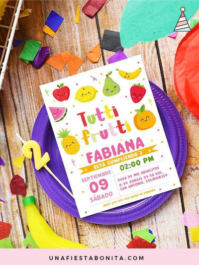 Invitación Tutti Frutti