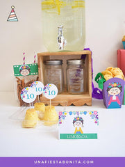 Kit imprimible para fiestas temáticas Frida Kahlo